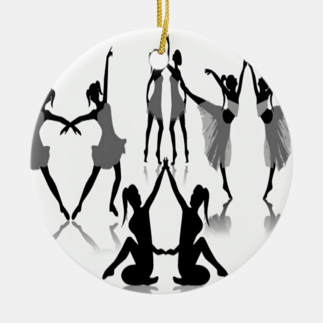 Ballet dancer set design ceramic tree decoration (Front)