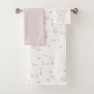 Ballet Dancer Slipper Sweet16 Grandaughter Girl's  Bath Towel Set