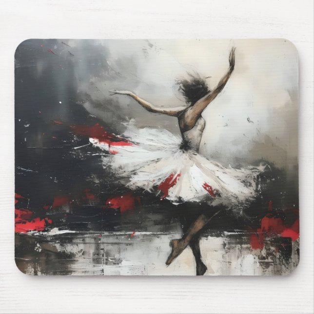 Ballet Dancer Symbolic Abstract Art Mouse Mat (Front)