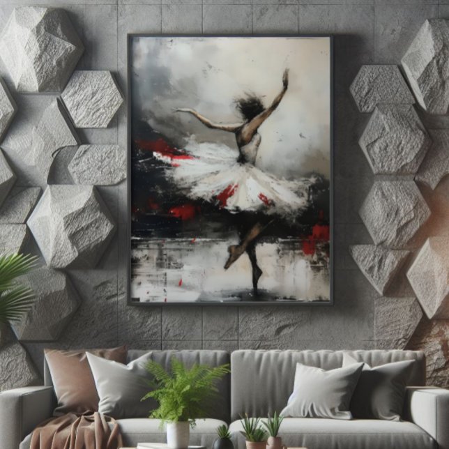 Ballet Dancer Symbolic Abstract Art Photo Print (Creator Uploaded)
