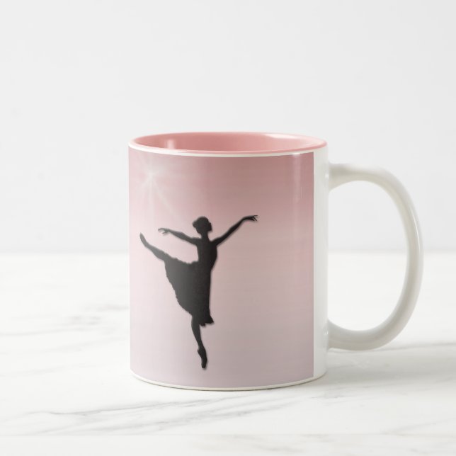 Ballet dancer Two-Tone coffee mug (Right)