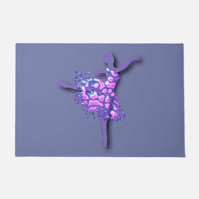 Ballet Dancer Woman Doormat (Front)