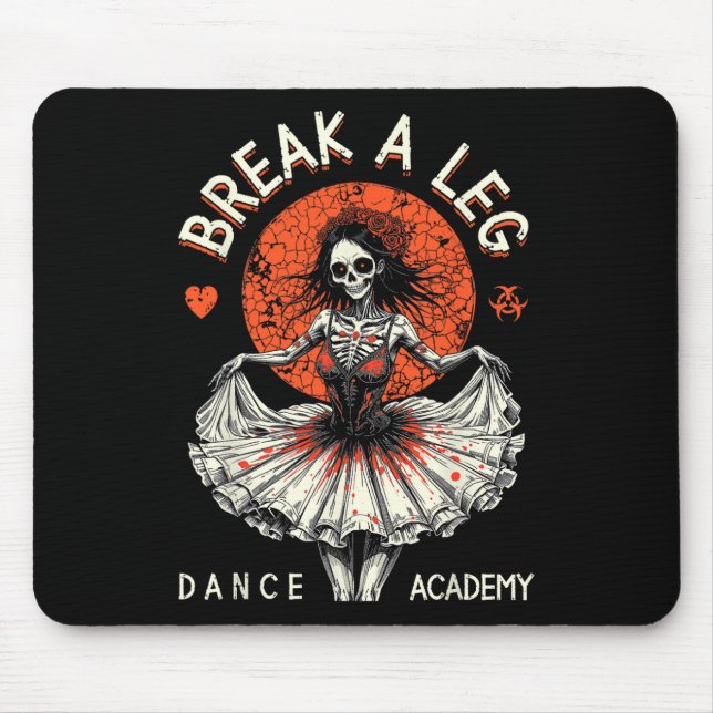 Ballet Dancer Zombie Ballerina Dance Academy Funny Mouse Mat (Front)