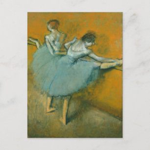 Ballet Dancers at the barre Edgar Degas Postcard