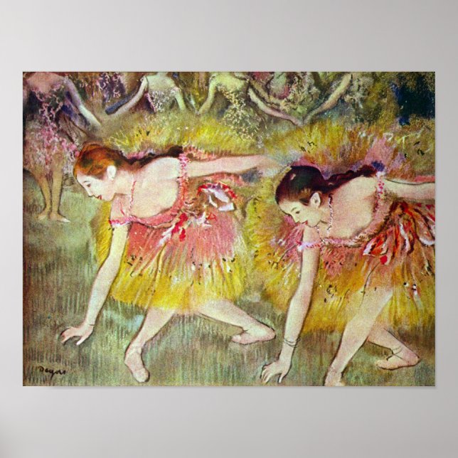 Ballet dancers by Edgar Degas Poster (Front)