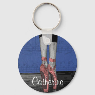 Ballet Dancers Dance Shoes Key Chain Dancer Gift