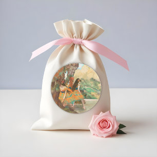 Ballet Dancers, Degas Art  Classic Round Sticker
