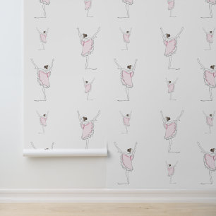 Ballet Dancers Design Wallpaper