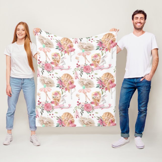Ballet Dancers Fleece Blanket (In Situ)