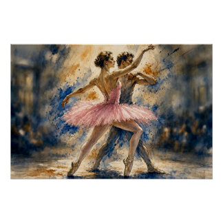 Ballet Dancers in Motion, Poster