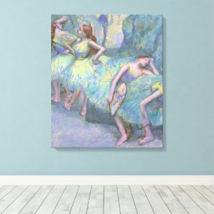 Ballet Dancers in the Wings by Edgar Degas Canvas Print