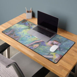 Ballet Dancers in the Wings by Edgar Degas Desk Mat