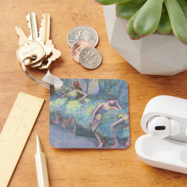 Ballet Dancers in the Wings by Edgar Degas Key Ring (Desk)