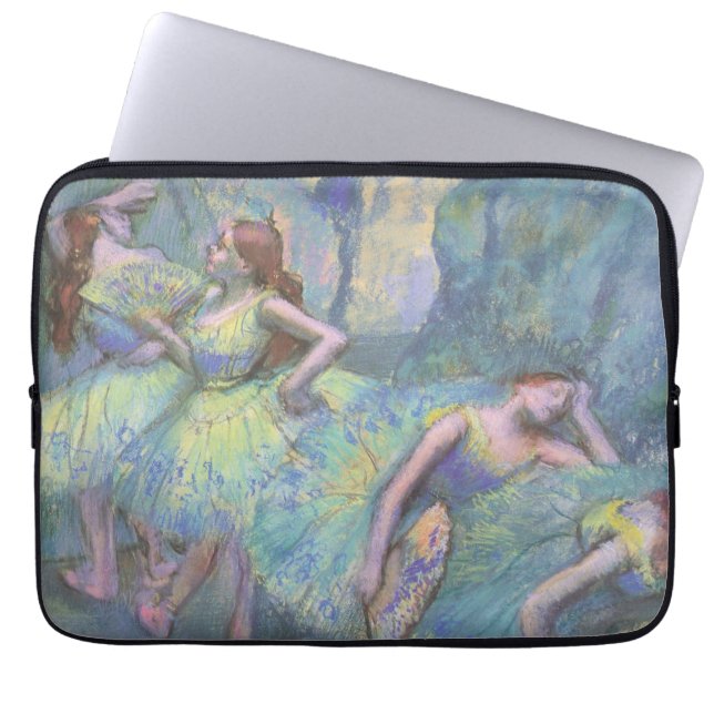 Ballet Dancers in the Wings by Edgar Degas Laptop Sleeve (Front)