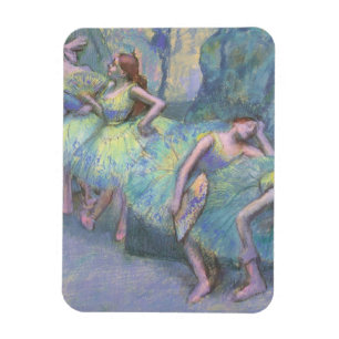 Ballet Dancers in the Wings by Edgar Degas Magnet