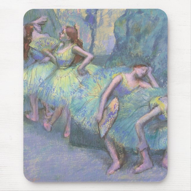 Ballet Dancers in the Wings by Edgar Degas Mouse Mat (Front)