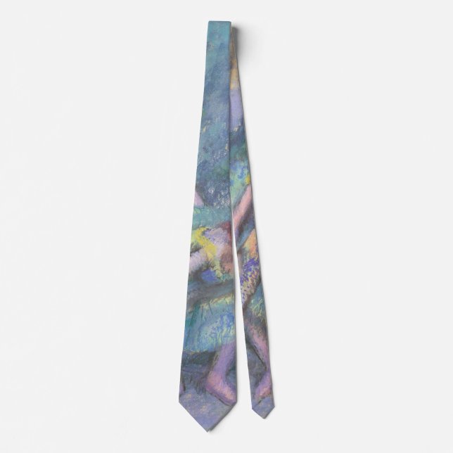 Ballet Dancers in the Wings by Edgar Degas Tie (Front)