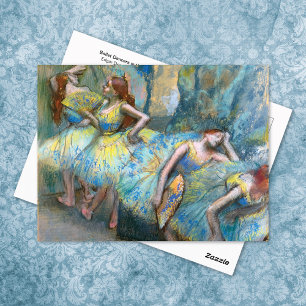 Ballet Dancers in the Wings Edgar Degas Postcard