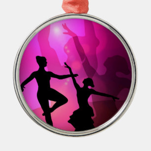 Ballet Dancers Metal Tree Decoration