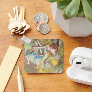 Ballet Dancers on the Stage by Edgar Degas Key Ring