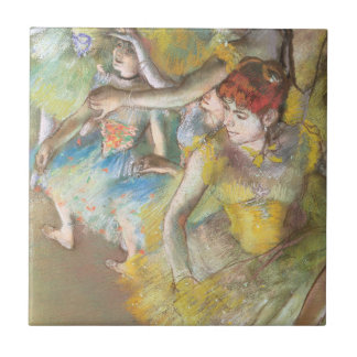 Ballet Dancers on the Stage by Edgar Degas Tile