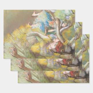 Ballet Dancers on the Stage by Edgar Degas Wrapping Paper Sheet