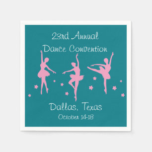 Ballet Dancers Party Napkin Template