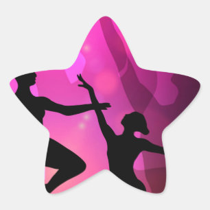 Ballet Dancers Star Sticker