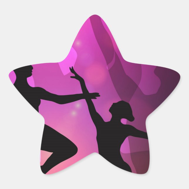 Ballet Dancers Star Sticker (Front)