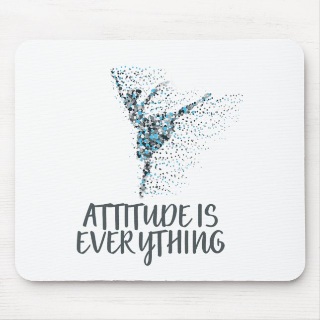 Ballet Dancing Attitude Quote Gift For Ballet Danc Mouse Mat (Front)