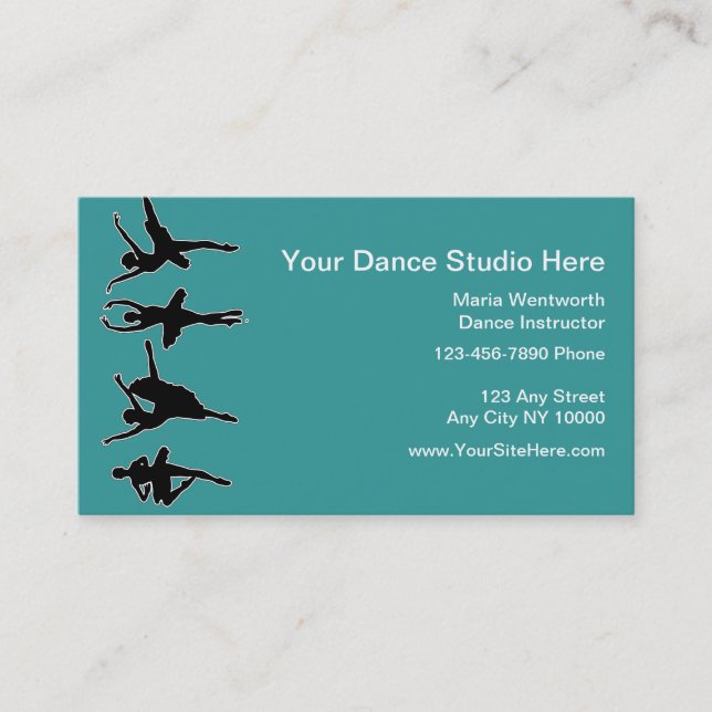 Ballet Dancing Business Cards (Front)