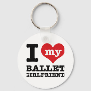 Ballet dancing designs key ring