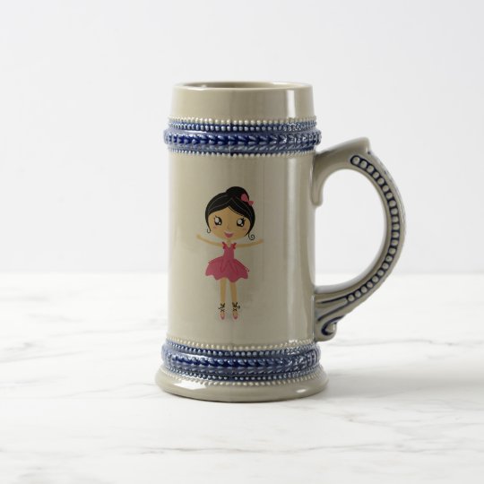 Ballet Dancing Girl in Pink Stein Mug