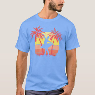 Ballet Dancing Girl Summer Sunset 80s Palm vintage T-Shirt