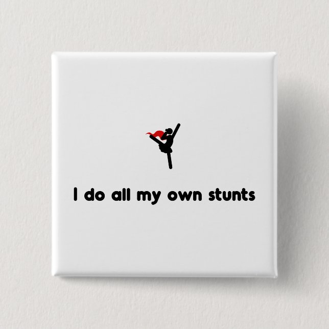 Ballet Dancing Hero 15 Cm Square Badge (Front)