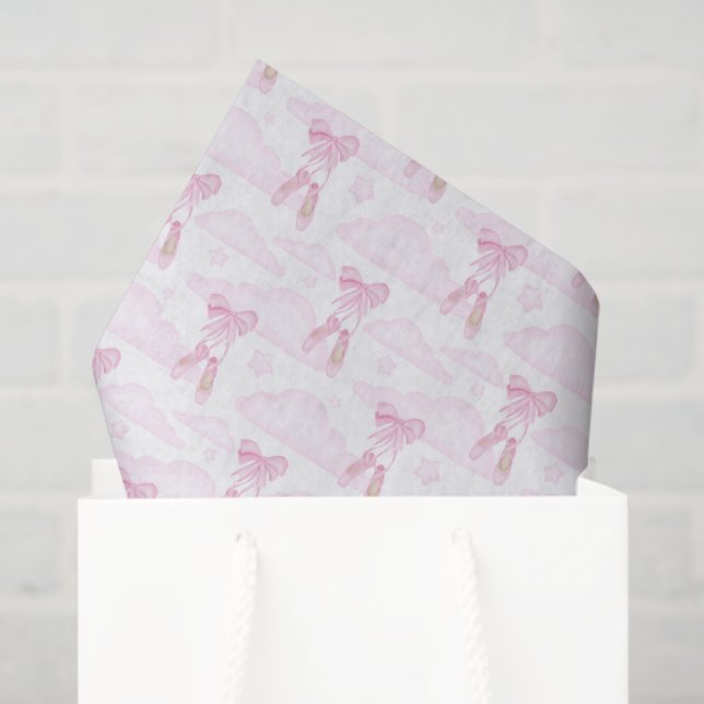 Ballet Decoupage Paper, Ballerina Tissue Paper (Gift Bag)