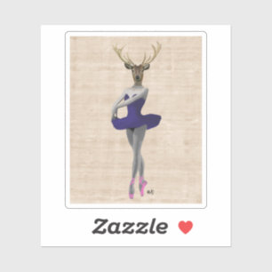 Ballet Deer in Blue