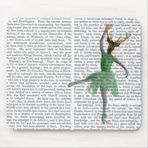 Ballet Deer in Green Mouse Mat