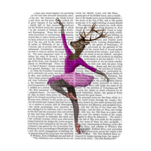 Ballet Deer in Pink Magnet