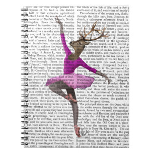 Ballet Deer in Pink Notebook