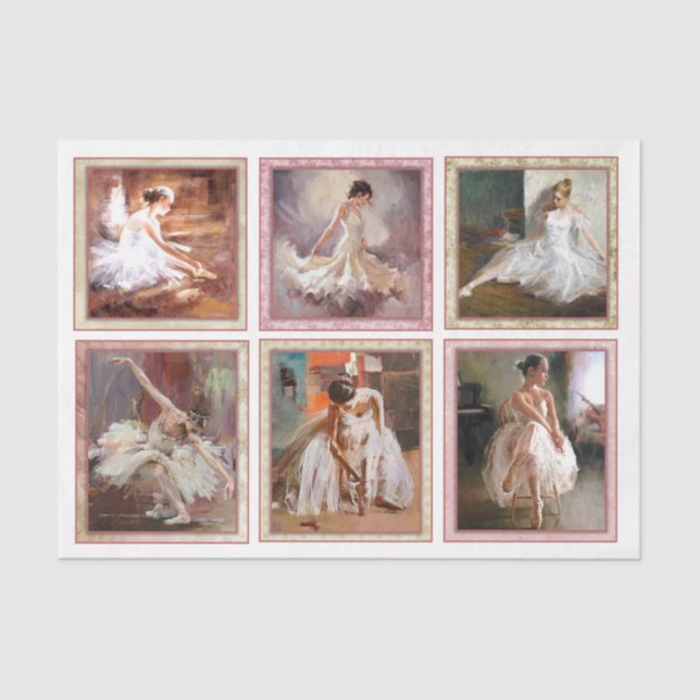 Ballet Design Series 3 Tissue Paper (Front)