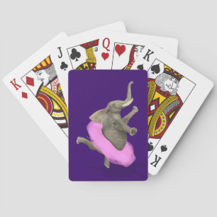 Ballet Elephant En Pointe Playing Cards