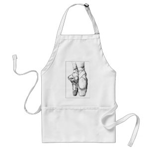 Ballet -- En Pointe Standard Apron