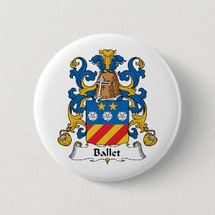 Ballet Family Crest 6 Cm Round Badge