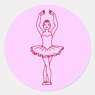 Ballet Fifth Position Classic Round Sticker