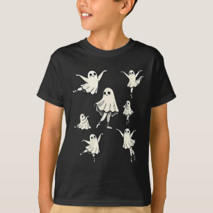 Ballet Ghost Ballet Dancer Spooky Dance Teacher Ha T-Shirt