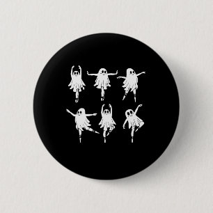 Ballet Ghost Dancer Spooky Dance Teacher Halloween 6 Cm Round Badge