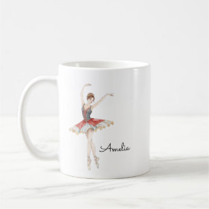 Ballet Girl Personalised  Coffee Mug
