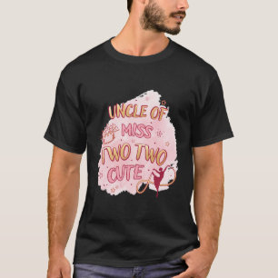 Ballet Girl Second Birthday Uncle Two Cute Balleri T-Shirt