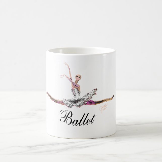 Ballet Grande Jete with "Ballet" Mug (Center)